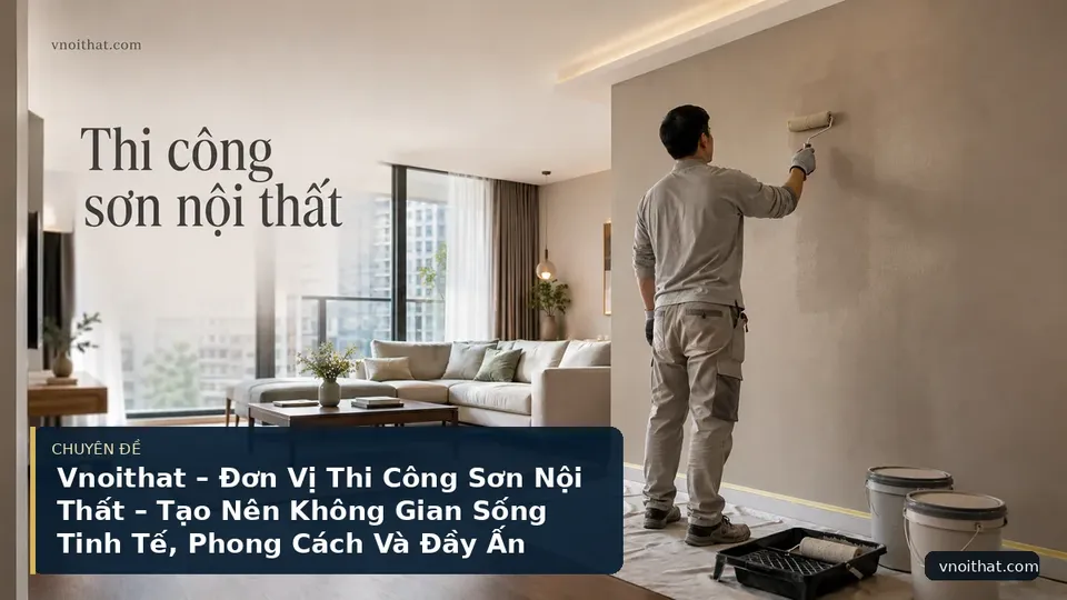 Vnoithat – Đơn Vị Thi Công Sơn Nội Thất – Tạo Nên Không Gian Sống Tinh Tế, Phong Cách Và Đầy Ấn Tượng