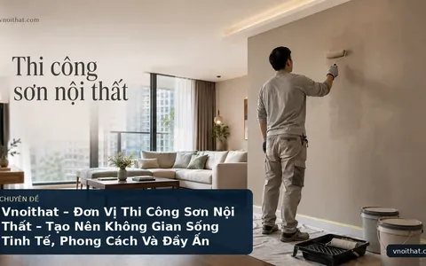 Vnoithat – Đơn Vị Thi Công Sơn Nội Thất – Tạo Nên Không Gian Sống Tinh Tế, Phong Cách Và Đầy Ấn Tượng