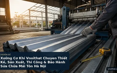 Xưởng Cơ Khí Vnoithat Chuyen Thiết Kế, Sản Xuất, Thi Công & Bảo Hành Sửa Chữa Mái Tôn Hà Nội