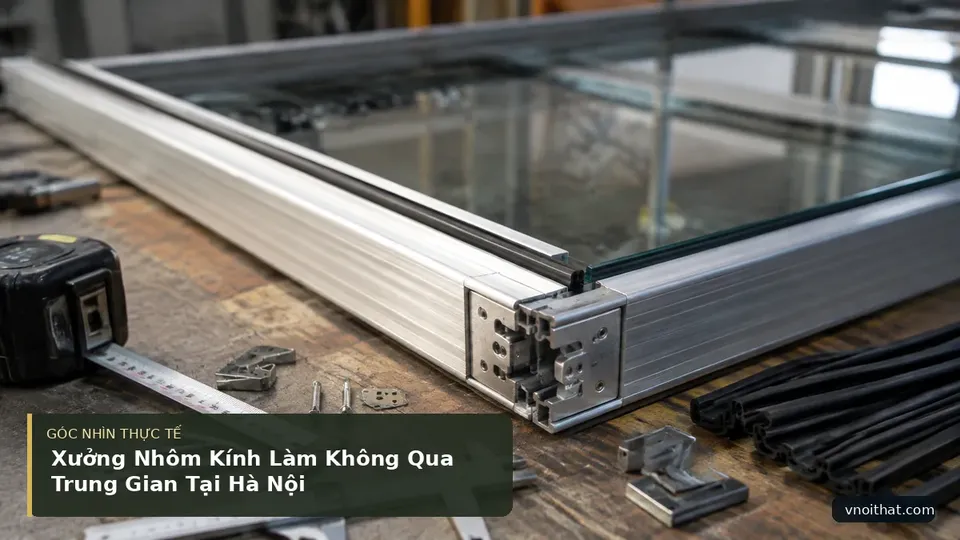 Chi tiết minh họa nội thất trong bài Xưởng Nhôm Kính Làm Không Qua Trung Gian Tại Hà Nội